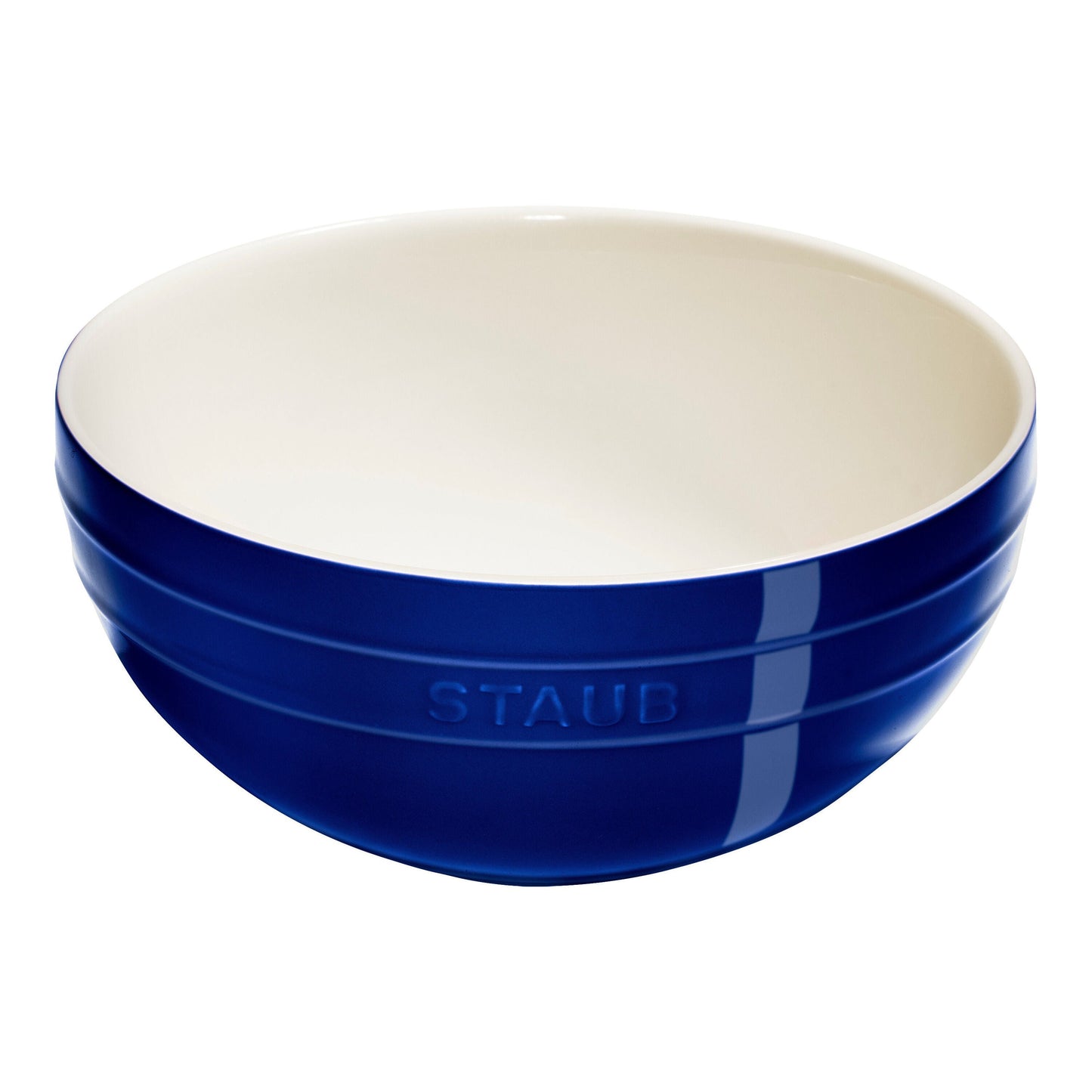 STAUB Ceramique 2 Piece Ceramic Bowl Set, Dark-Blue