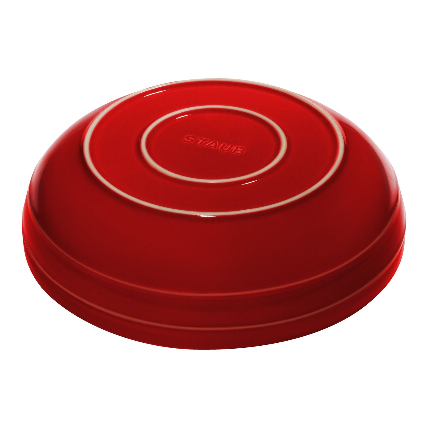 STAUB Ceramique 28 Cm Ceramic Round Serving Bowl, Cherry