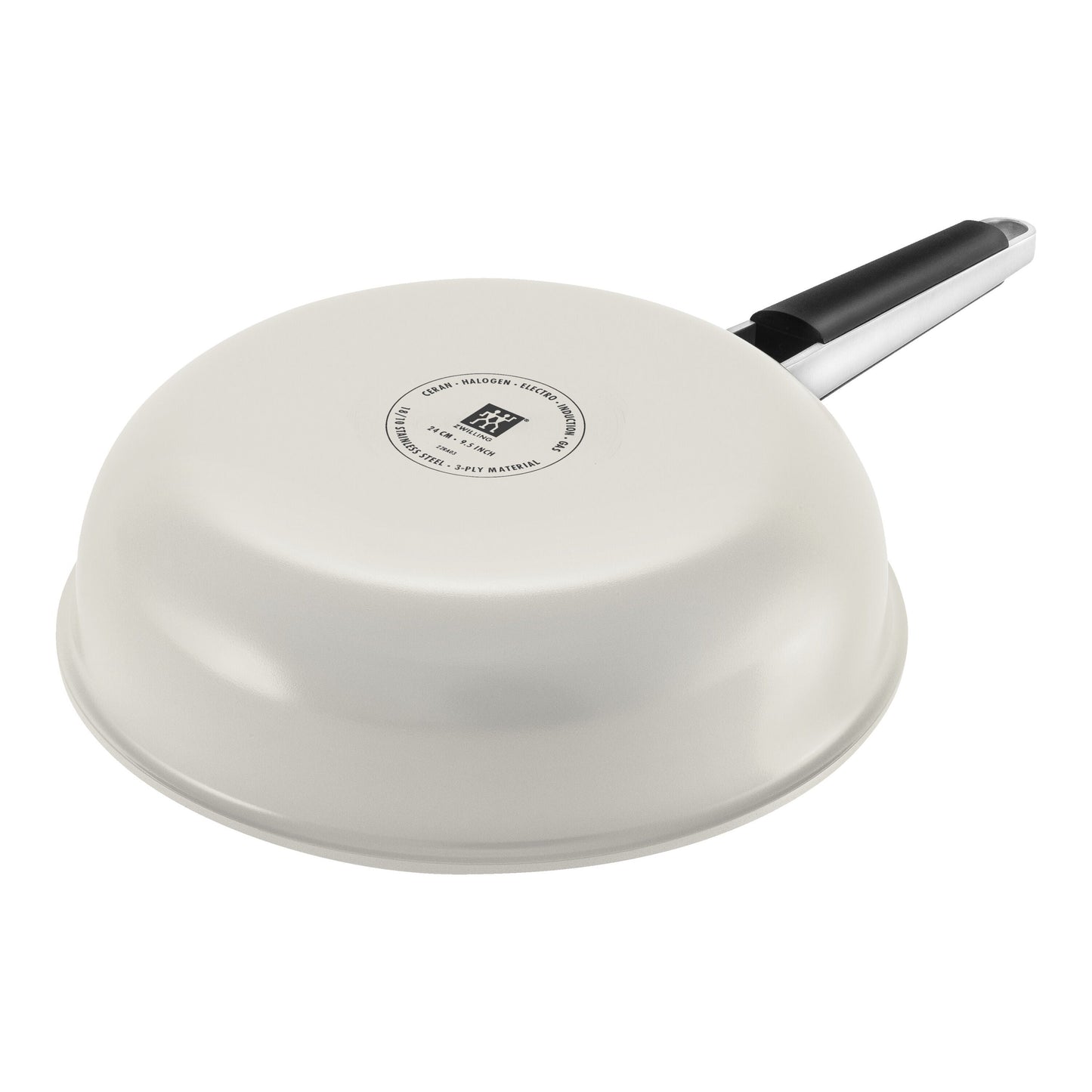 ZWILLING Pure Frying Pan, 28 Cm / 11 Inch, 18/10 Stainless Steel, Ivory-White