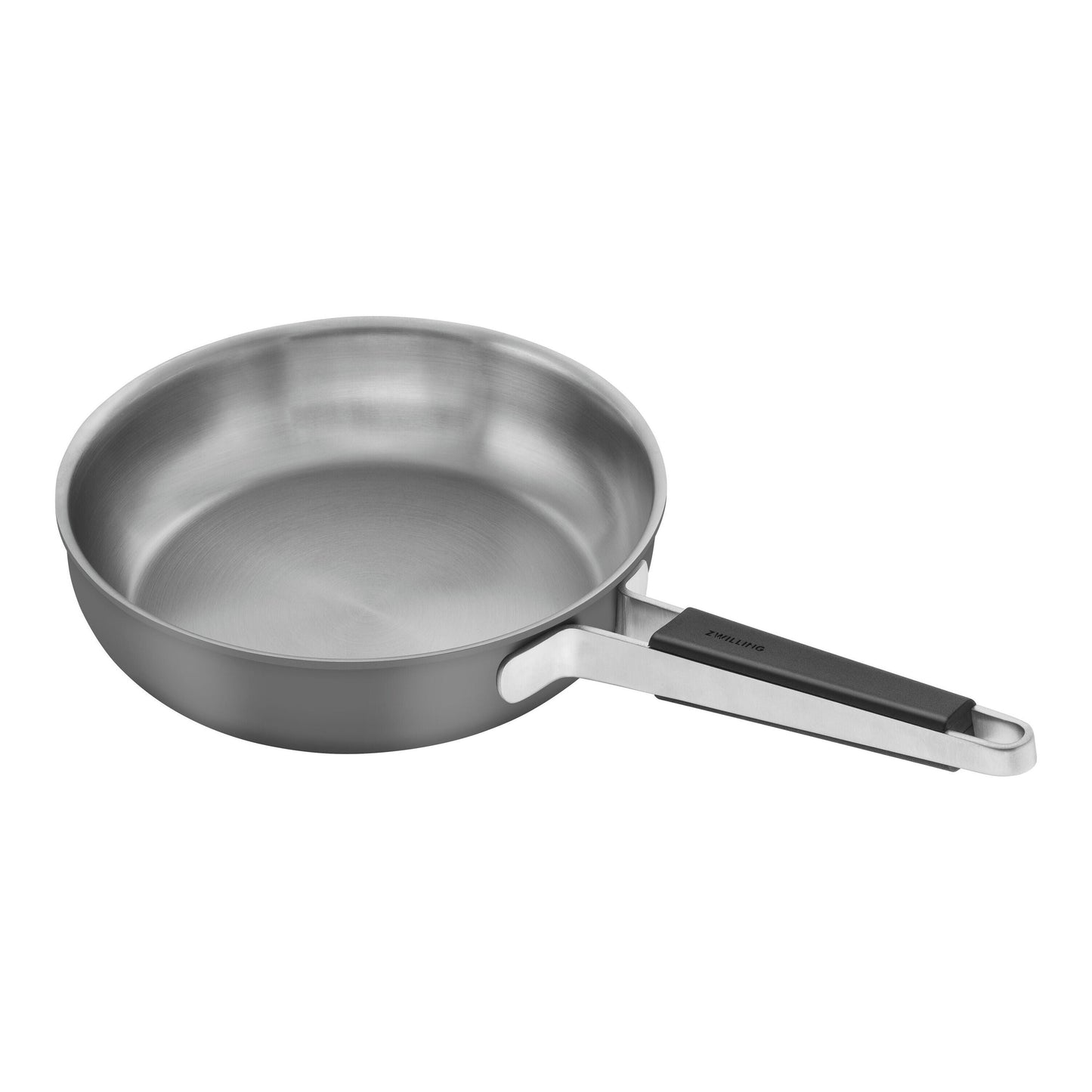 ZWILLING Pure Frying Pan, 24 Cm / 9.5 Inch, 18/10 Stainless Steel, Grey
