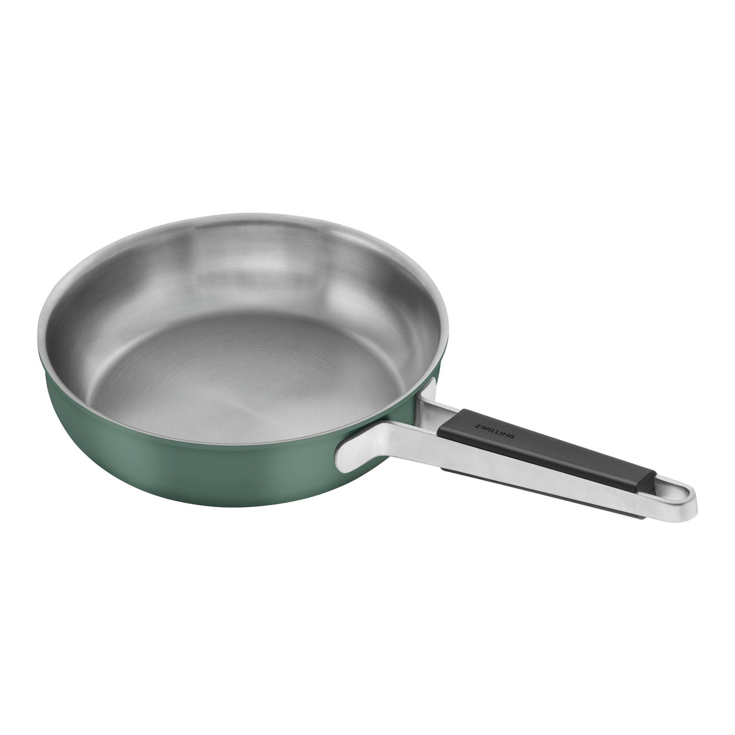 ZWILLING Pure Frying Pan, 24 Cm / 9.5 Inch, 18/10 Stainless Steel, Green