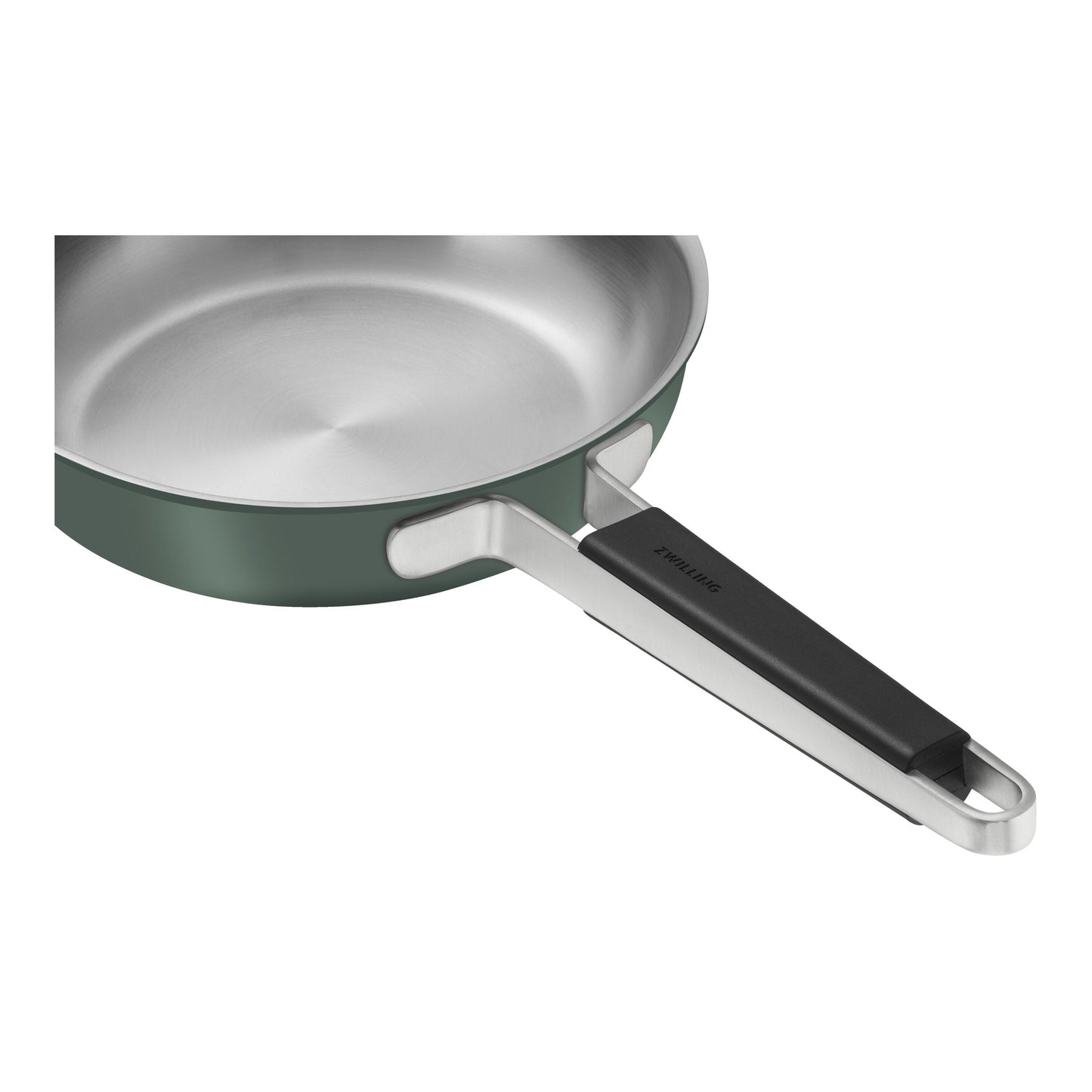 ZWILLING Pure Frying Pan, 28 Cm / 11 Inch, 18/10 Stainless Steel, Green