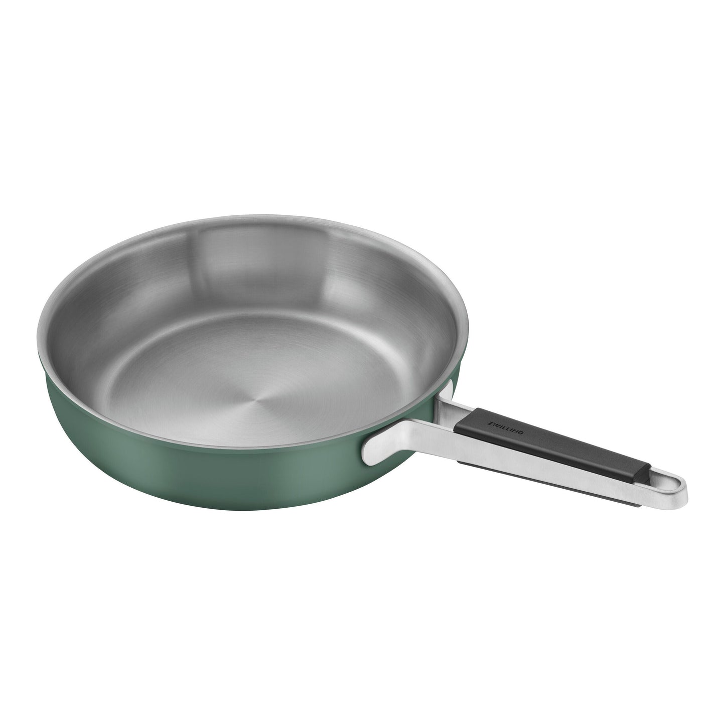 ZWILLING Pure Frying Pan, 28 Cm / 11 Inch, 18/10 Stainless Steel, Green