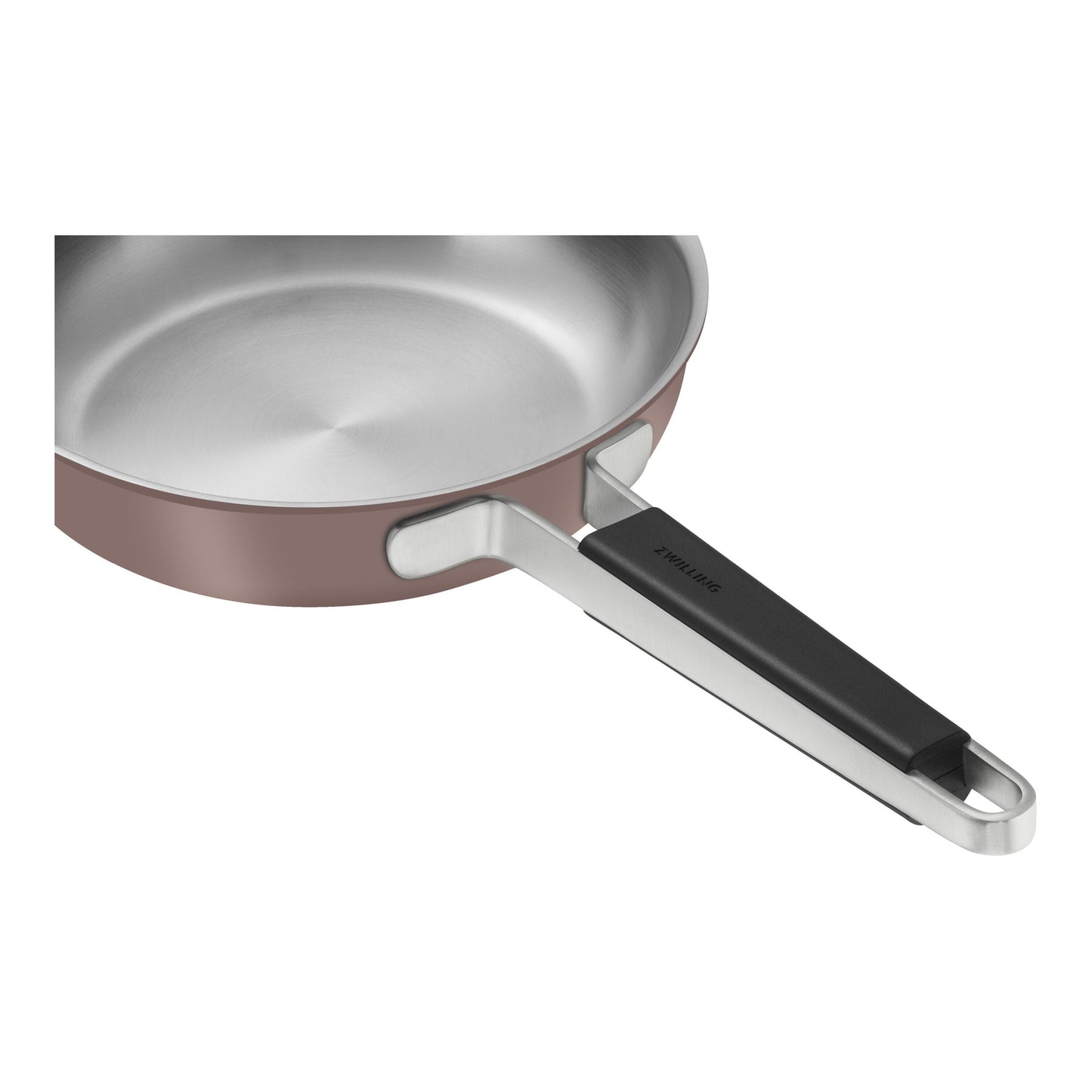 ZWILLING Pure Frying Pan, 24 Cm / 9.5 Inch, 18/10 Stainless Steel, Rose