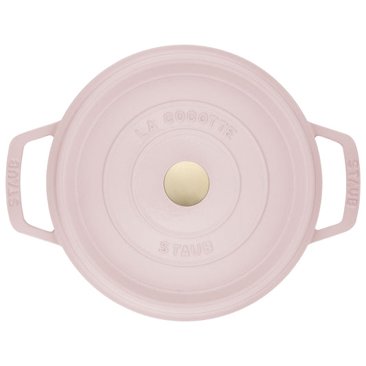STAUB La Cocotte 2.5 L Cast Iron Round Cocotte, Sorbet Rose