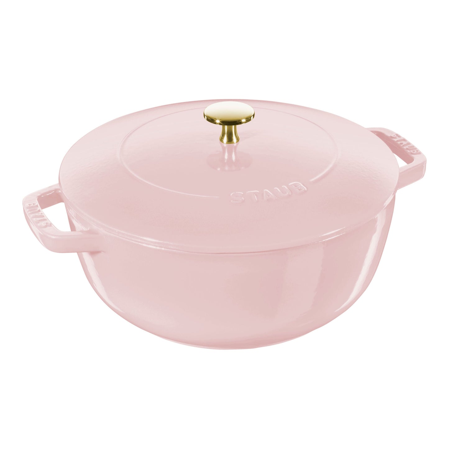 STAUB La Cocotte 4.8 L Cast Iron Round French Oven, Sorbet Rose