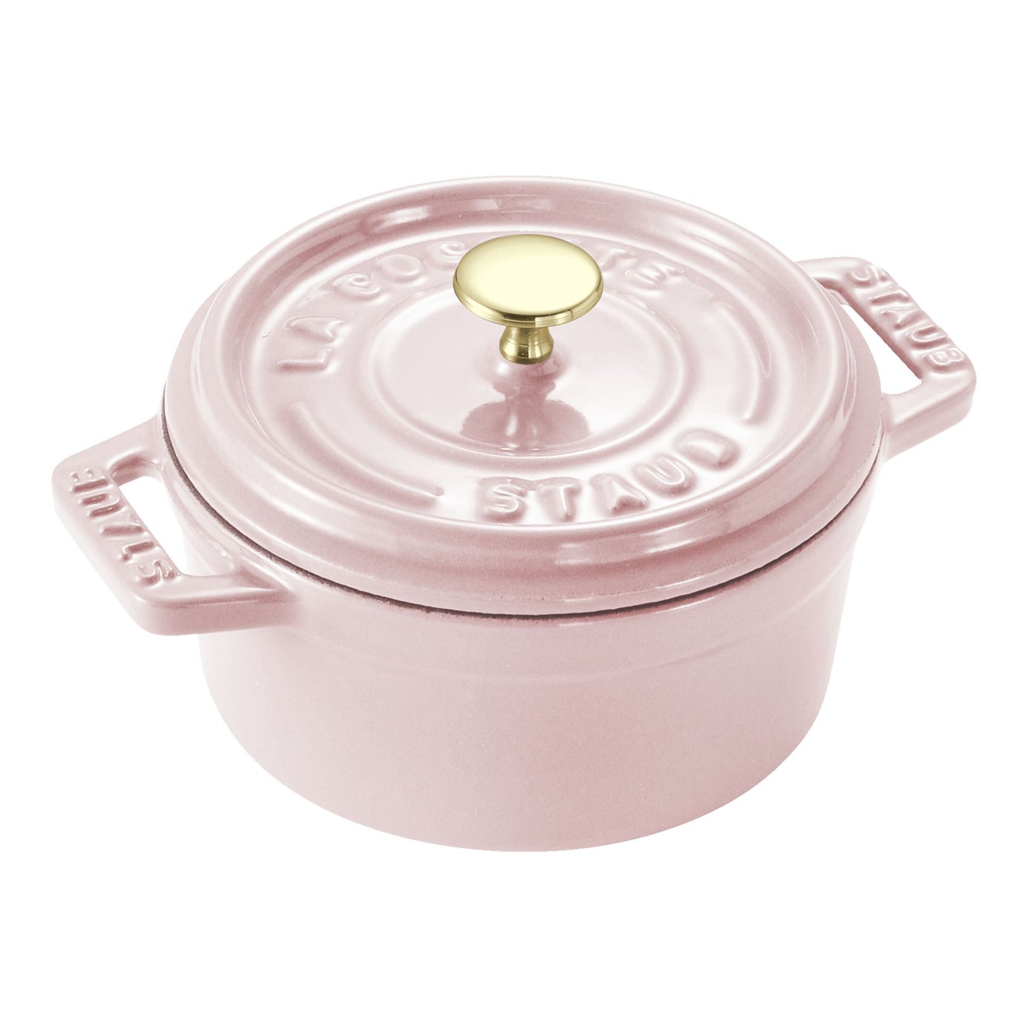 STAUB La Cocotte 250 Ml Cast Iron Round Mini Cocotte, Sorbet Rose