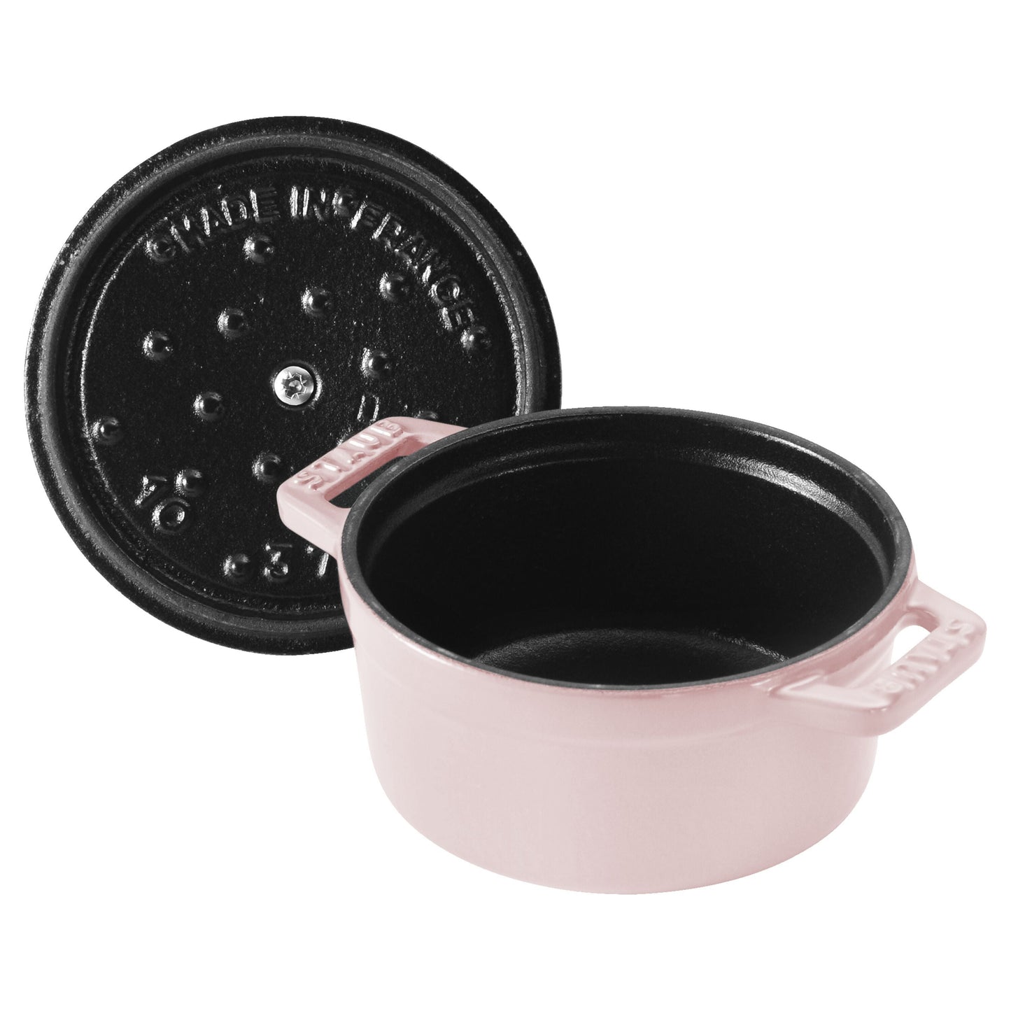 STAUB La Cocotte 250 Ml Cast Iron Round Mini Cocotte, Sorbet Rose