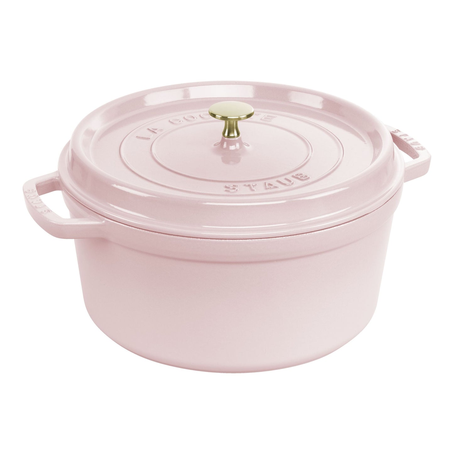STAUB La Cocotte 6.75 L Cast Iron Round Cocotte, Sorbet Rose