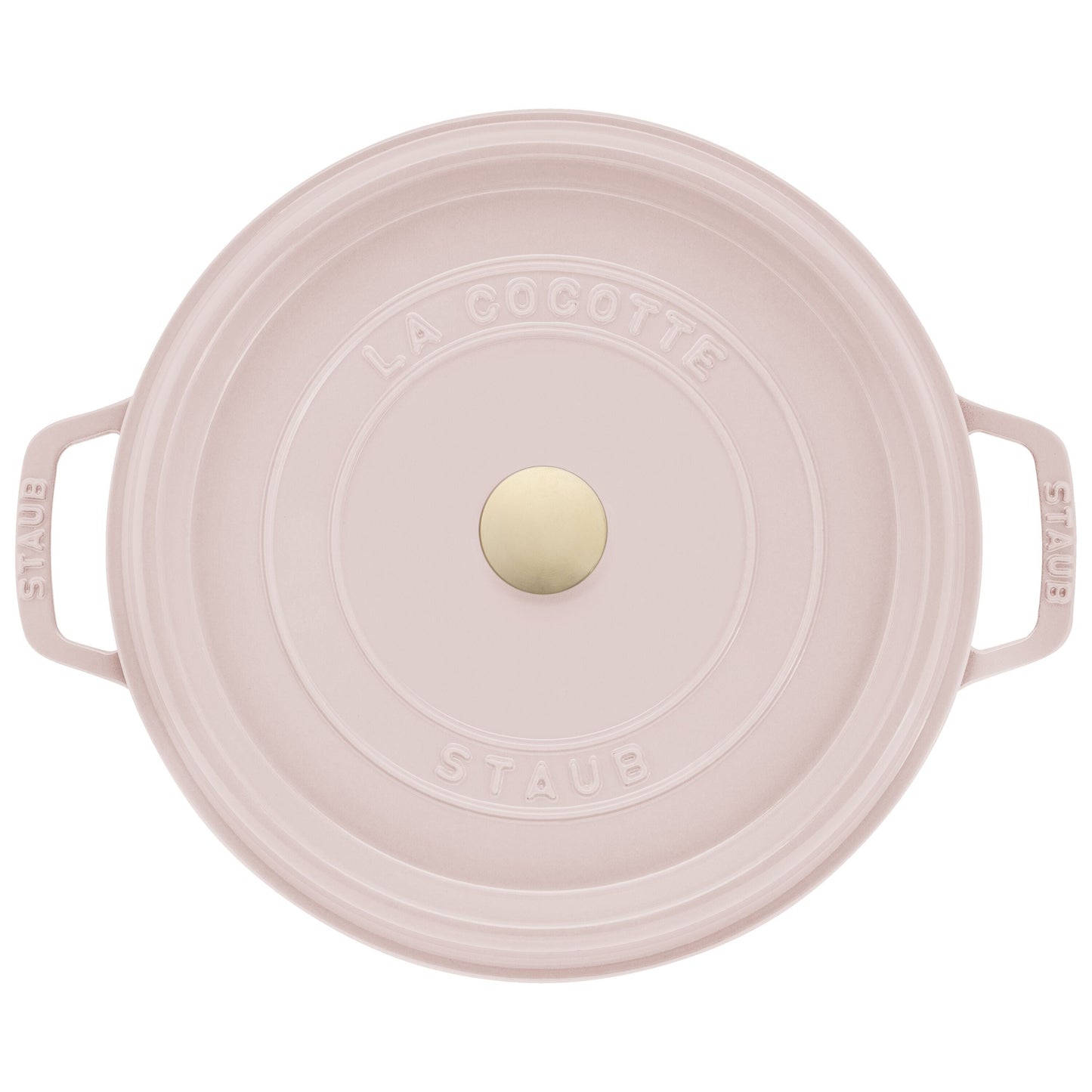 STAUB La Cocotte 5.25 L Cast Iron Round Cocotte, Sorbet Rose