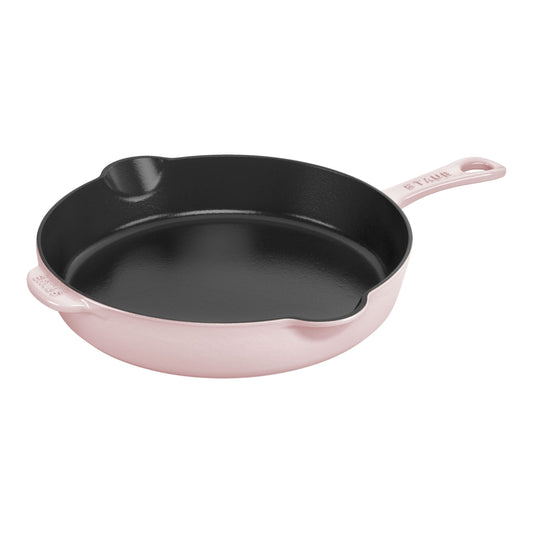 STAUB Pans 22 Cm / 8.5 Inch Cast Iron Traditional Deep Frypan, Sorbet Rose