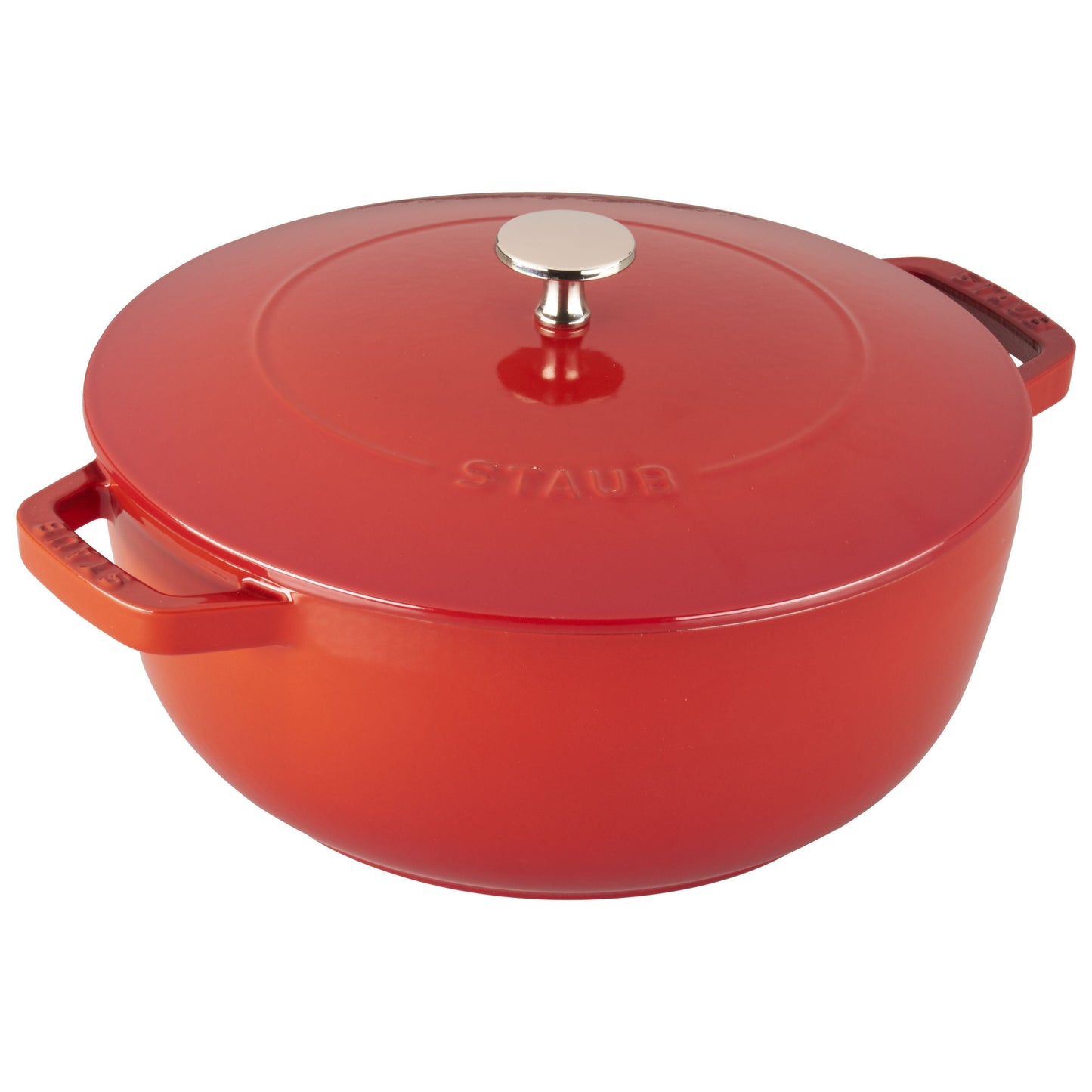 STAUB La Cocotte 3.6 L Cast Iron Round French Oven, Bordeaux