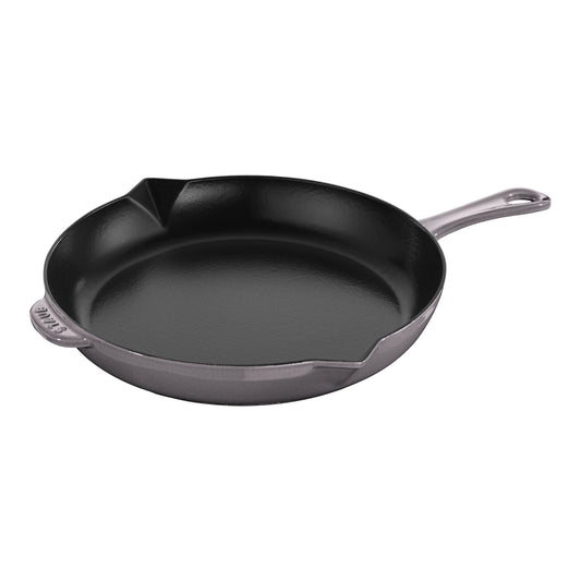 STAUB Pans 30 Cm / 12 Inch Cast Iron Frying Pan, Graphite-Grey