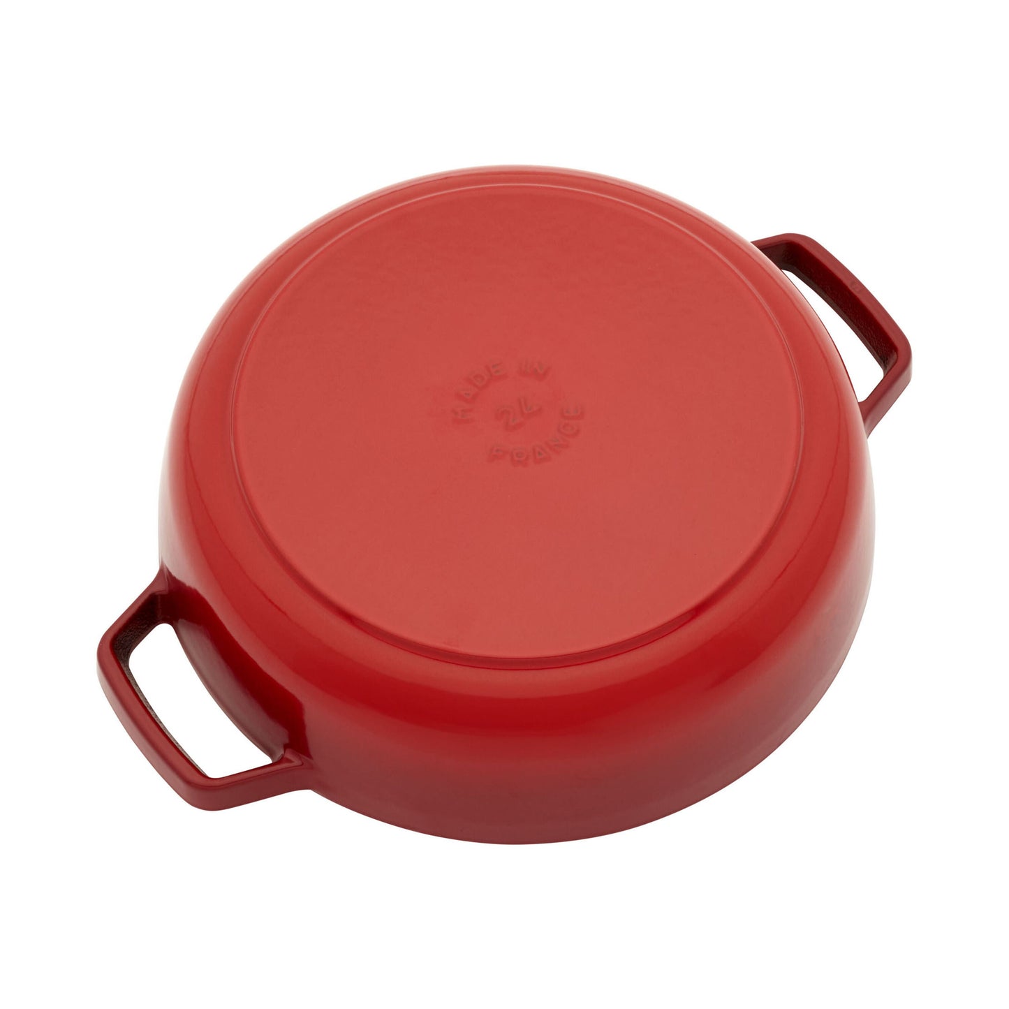 STAUB Braisers 2.5 L Cast Iron Round Saute Pan Chistera, Bordeaux