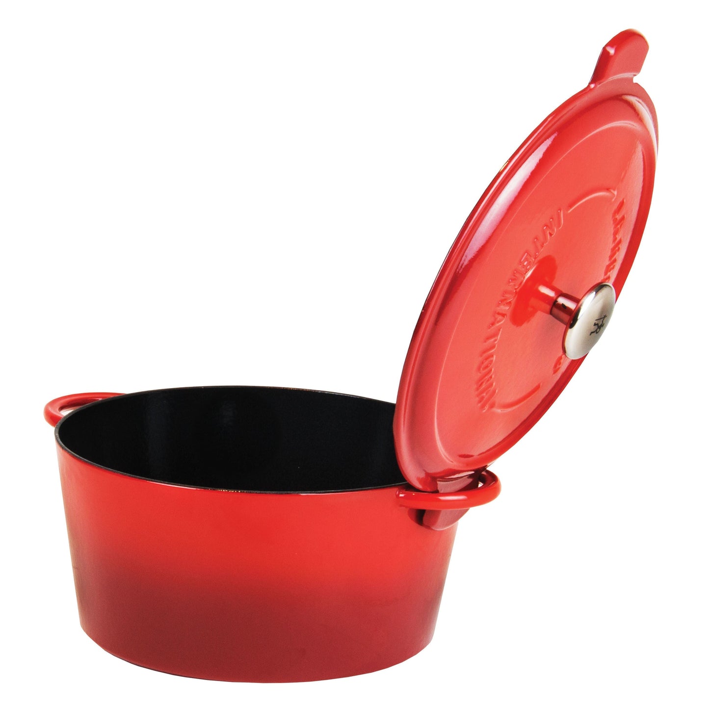 HENCKELS Cast Iron 5.2 L Cast Iron Round French Oven, Red