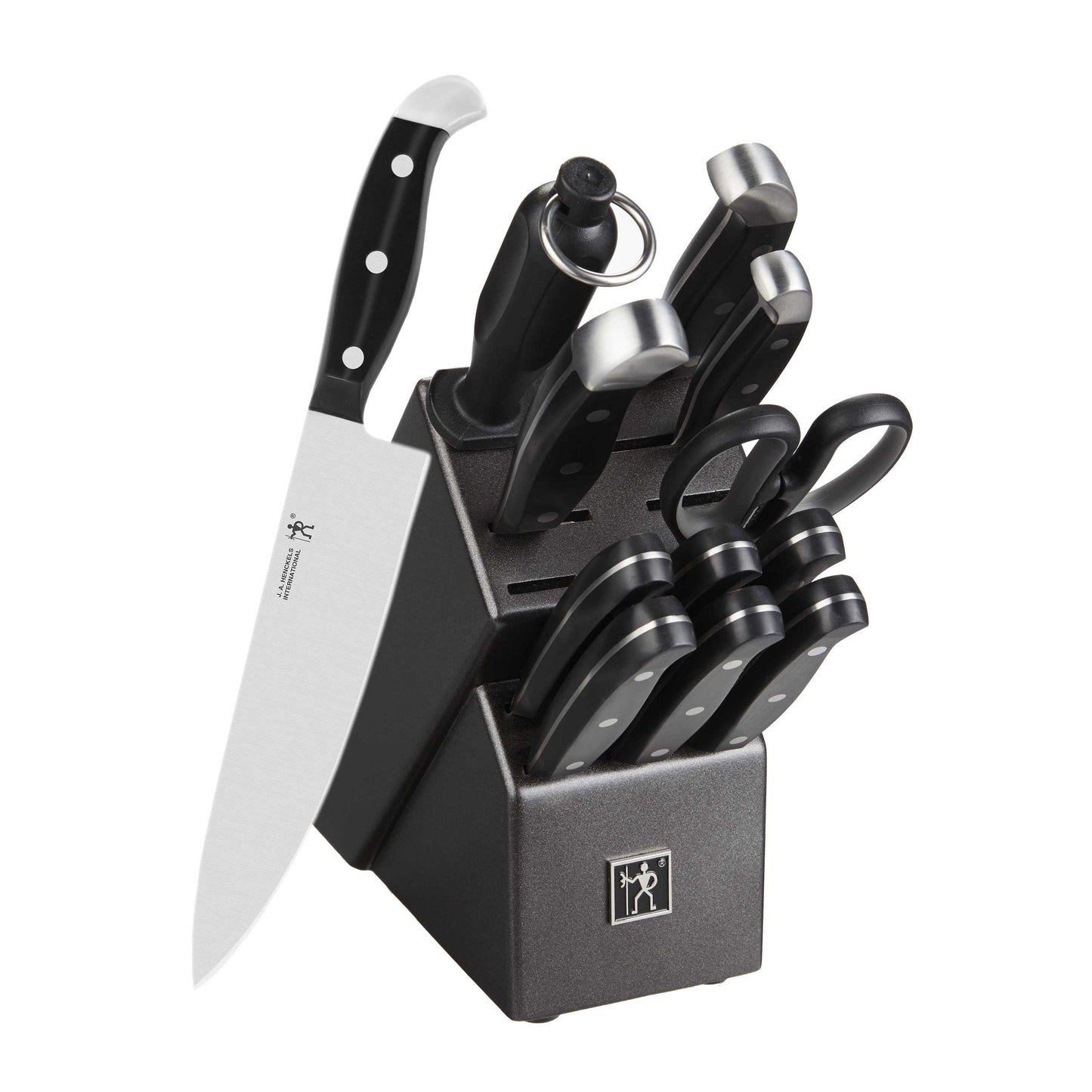 HENCKELS Statement 13 Piece Knife Block Set, Black