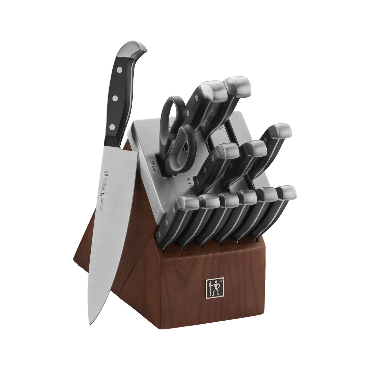 HENCKELS Statement 14 Piece Self Sharpening Block Set, Brown