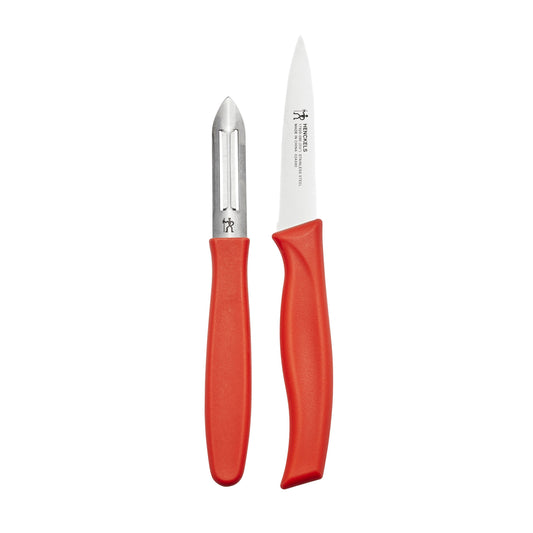 HENCKELS Kitchen Elements 2 Piece, Knife Set, Red