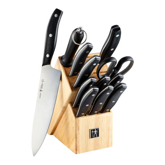 HENCKELS Definition 13 Piece Knife Block Set, Brown