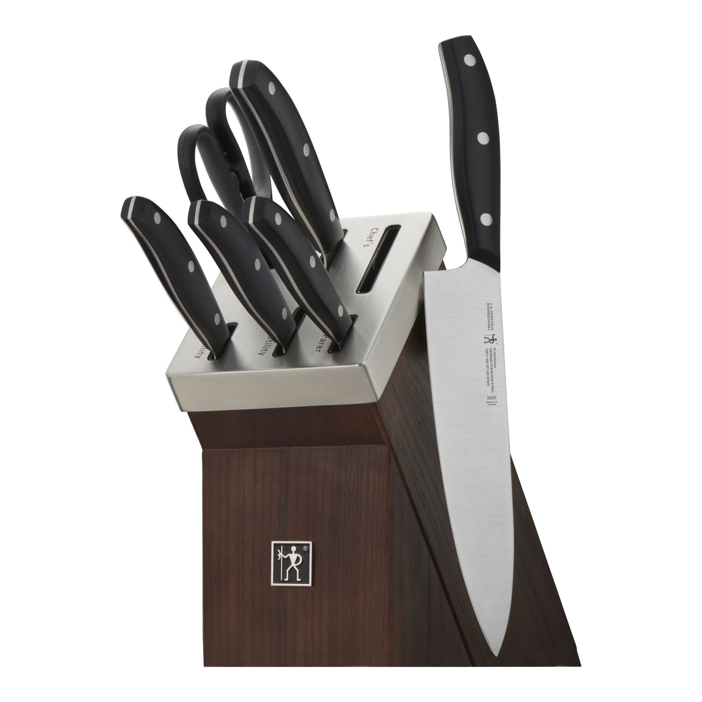 HENCKELS Definition 7 Piece Self Sharpening Block Set, Brown