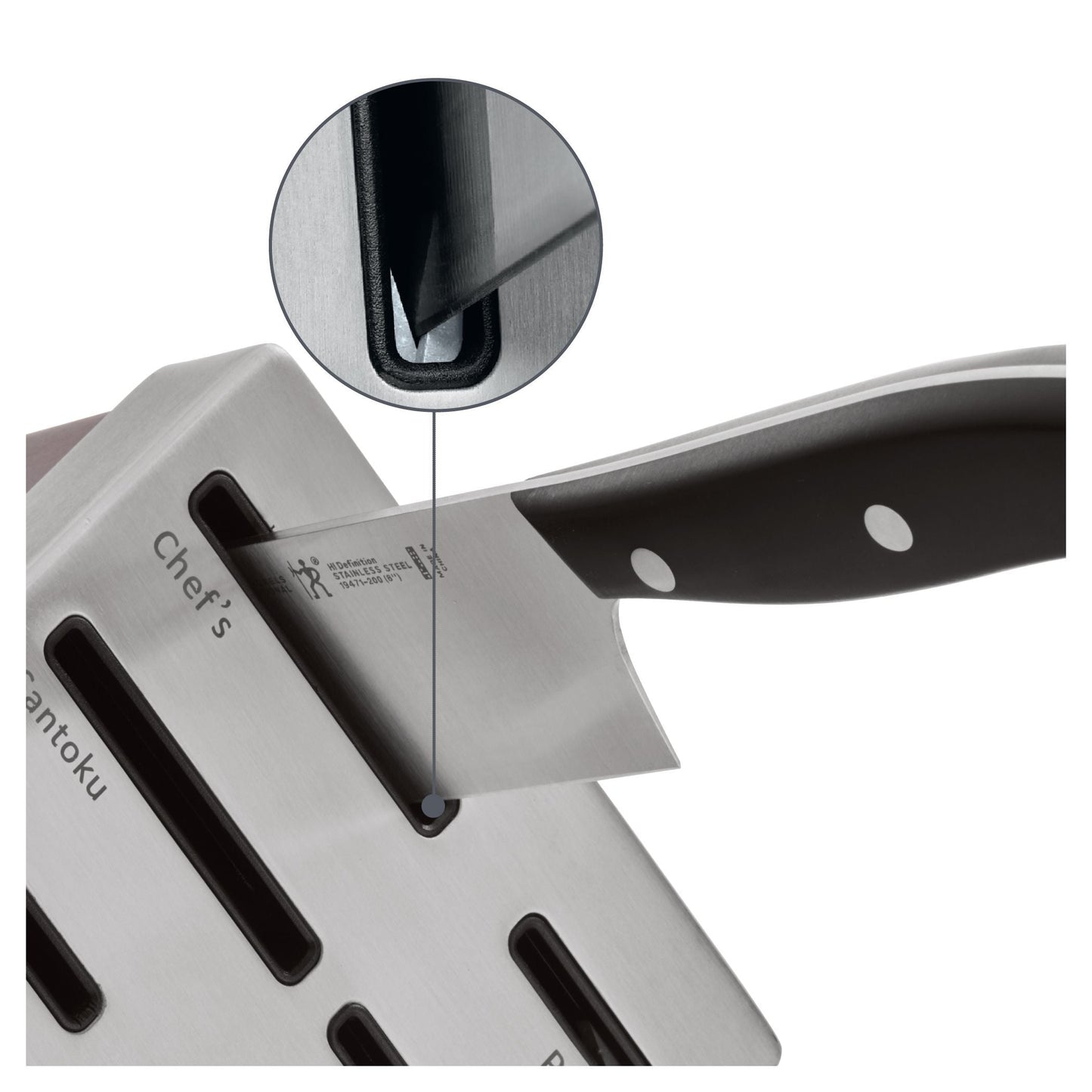 HENCKELS Definition 7 Piece Self Sharpening Block Set, Brown