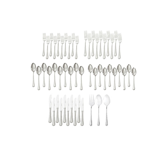 HENCKELS Alcea 53 Piece Flatware Set Polished