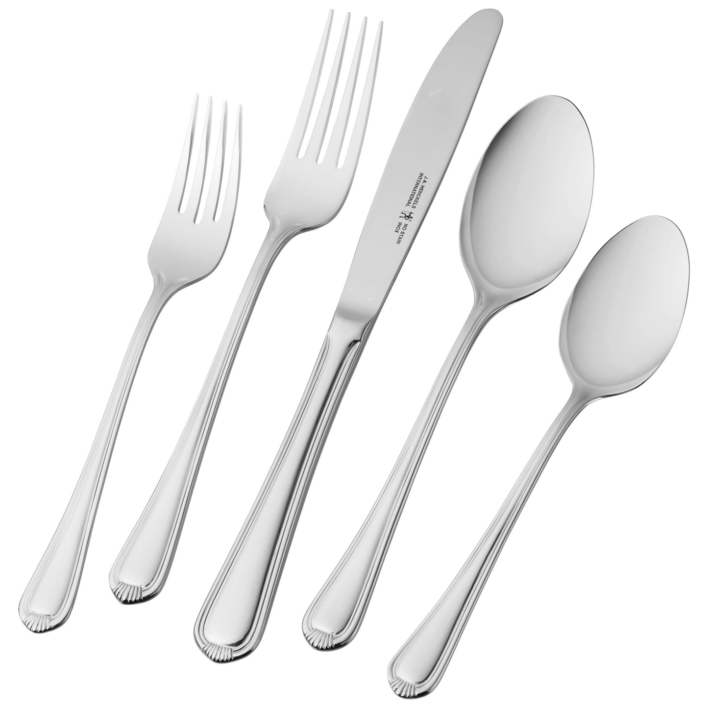 HENCKELS Alcea 65 Piece Flatware Set Polished