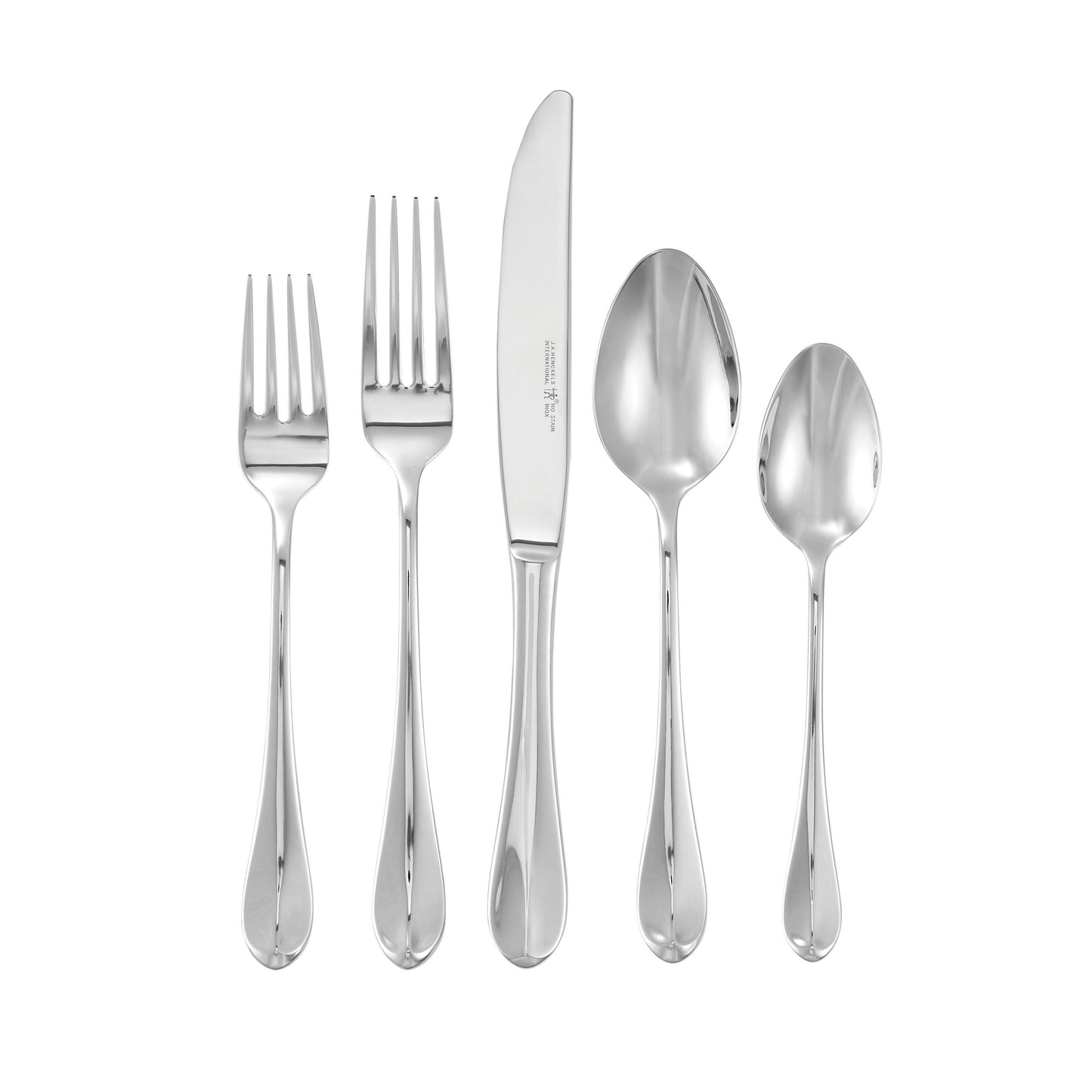 HENCKELS Allegro 45 Piece Flatware Set Polished