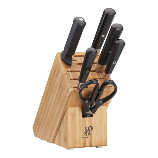 MIYABI 4000 FC 7 Piece Knife Block Set, Brown