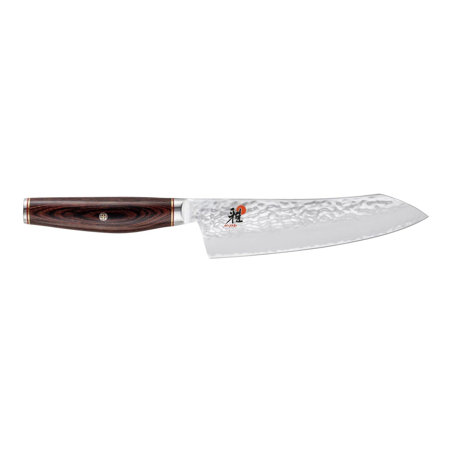 MIYABI 6000 MCT 7 Inch Rocking Santoku, Brown