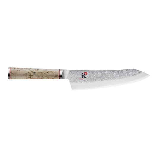MIYABI 5000 MCD 7 Inch Rocking Santoku, Brown