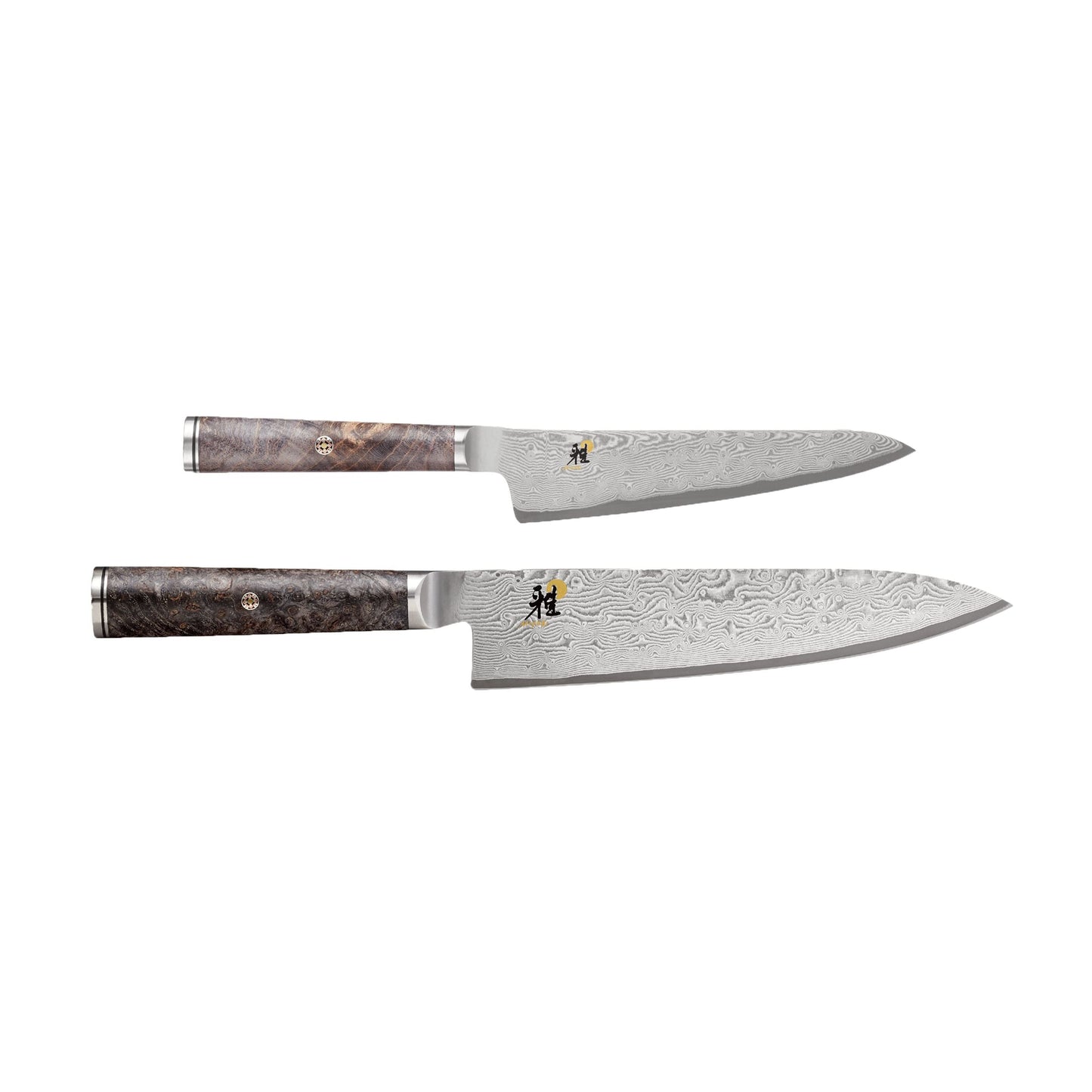MIYABI 5000 MCD 67 2 Piece Santoku and Prep Knife Set, Brown
