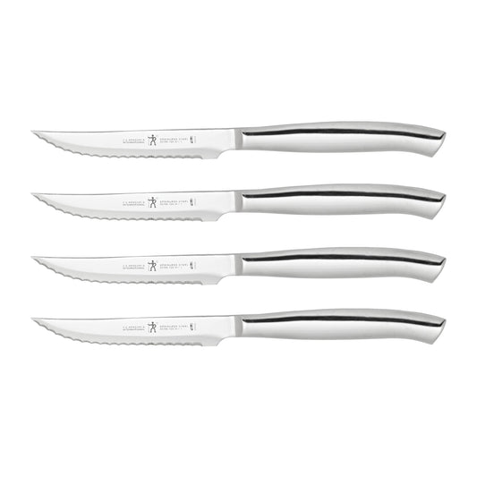 HENCKELS 4 Piece Steak Set, Silver