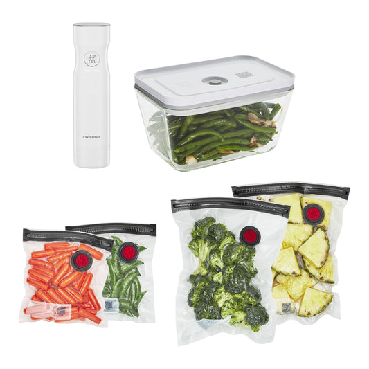 ZWILLING Fresh & Save Glass Vacuum Starter Set, 6 Piece