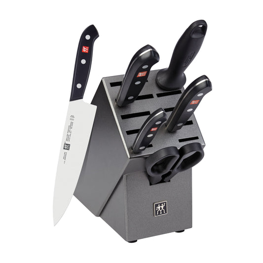 ZWILLING Tradition 7 Piece Knife Block Set, Anthracite
