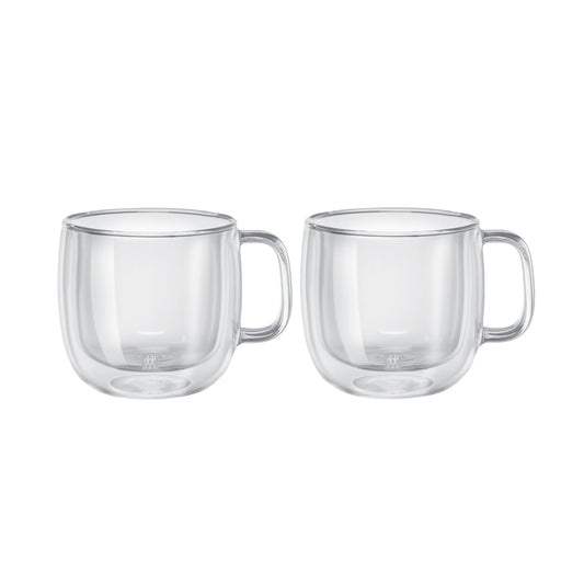 ZWILLING Sorrento Plus 2 Piece Cappuccino Set, Transparent