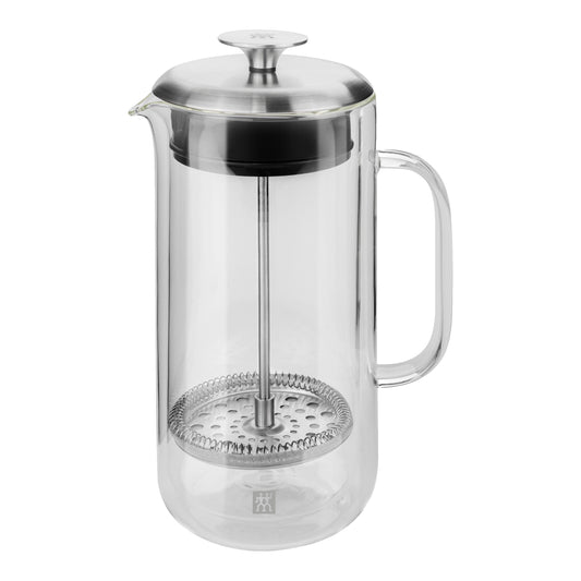 ZWILLING Sorrento Plus Double-Wall French Press, Transparent