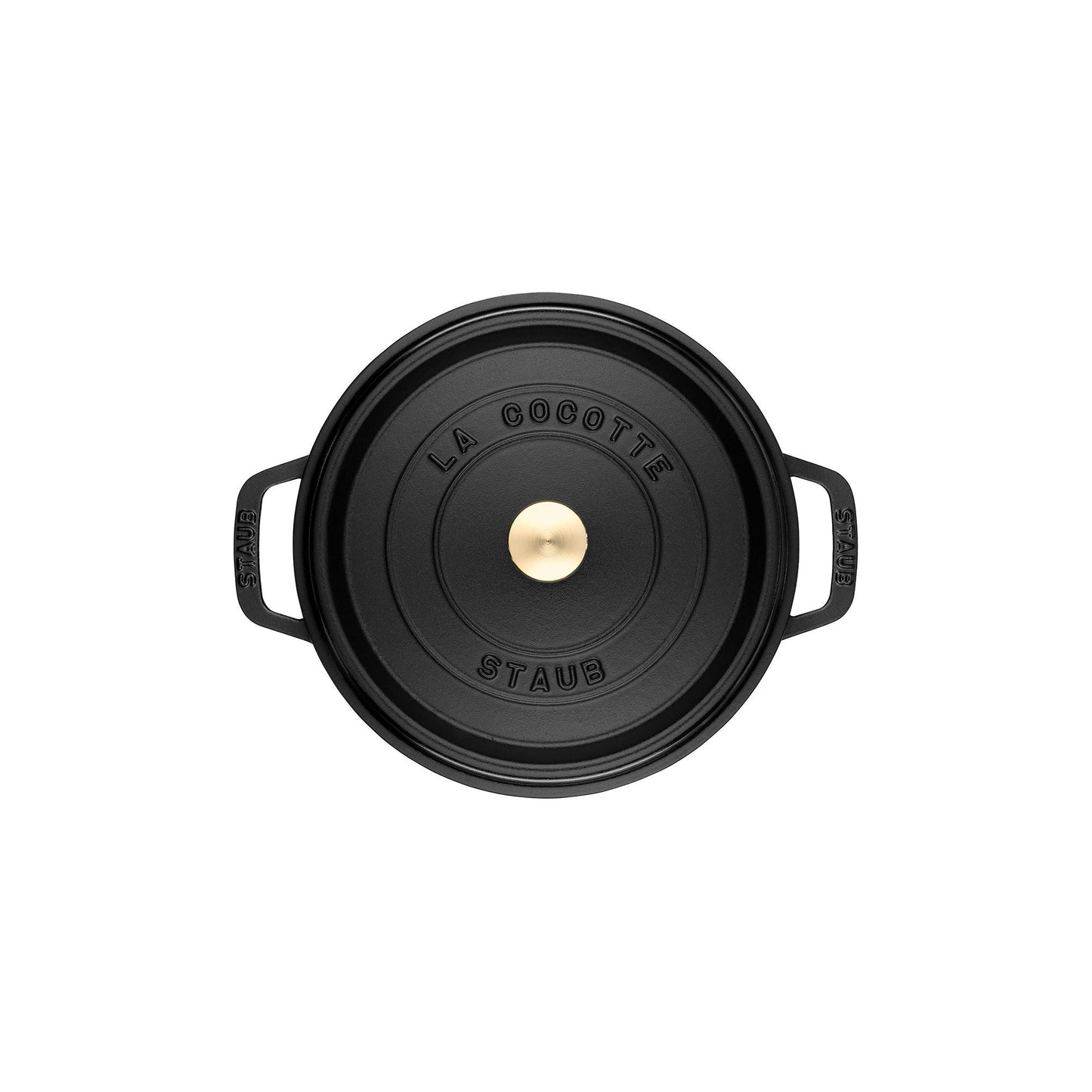 STAUB La Cocotte 6.75 L Cast Iron Round Cocotte, Black