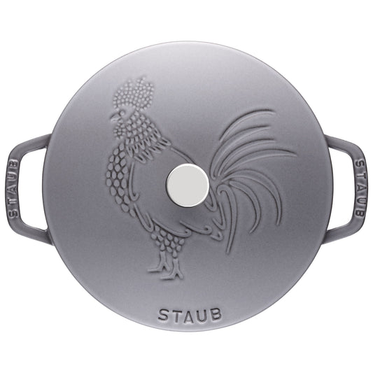 STAUB La Cocotte 3.6 L Cast Iron Round French Oven, Graphite-Grey