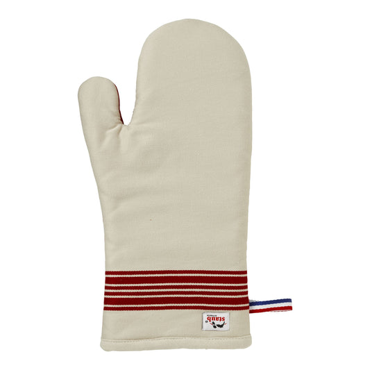 STAUB French Line 2 Piece Cotton Oven Glove Set, Cherry