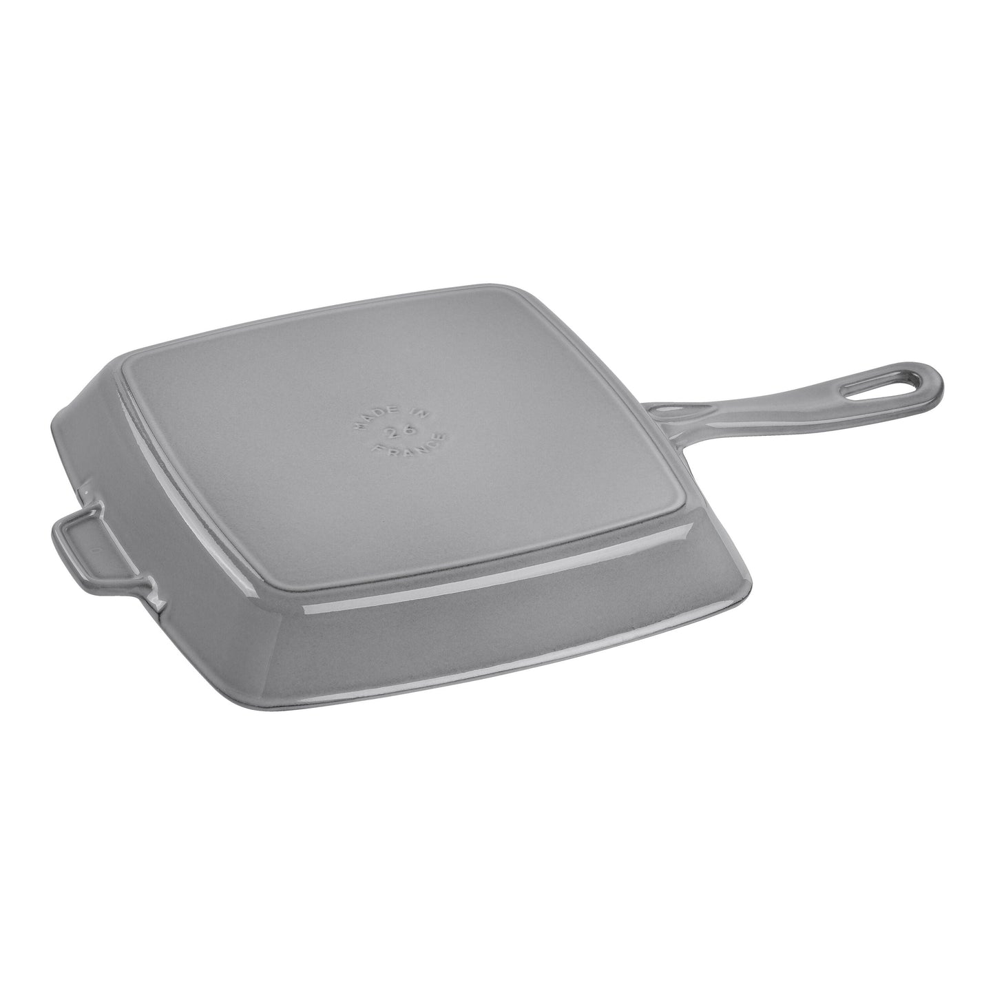 STAUB Grill Pans 26 Cm Cast Iron Square American Grill, Graphite-Grey