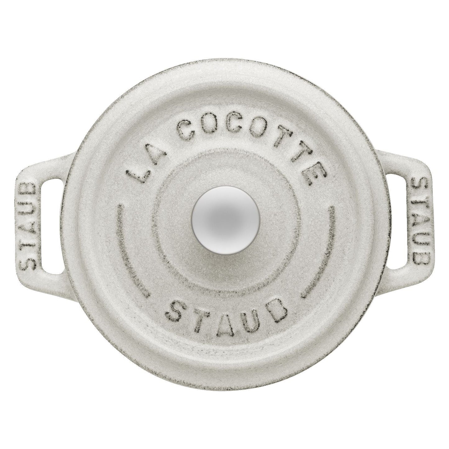 STAUB La Cocotte 250 ML Cast Iron Round Mini Cocotte, White Truffle