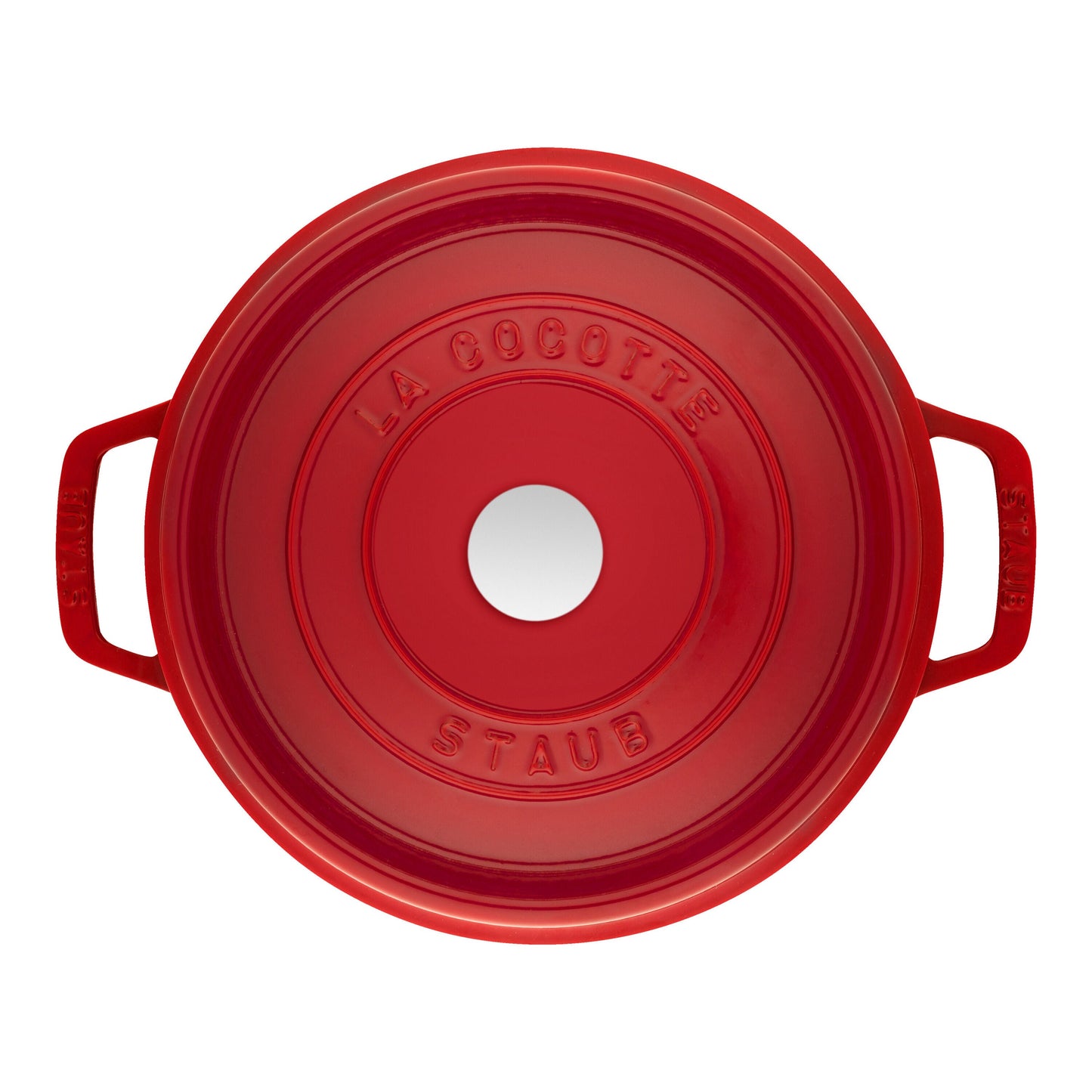 STAUB La Cocotte 4.75 L Cast Iron Round Tall Cocotte, Cherry