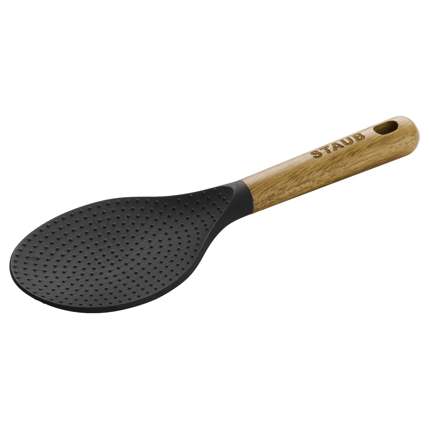 STAUB 22 Cm Silicone Rice Spoon, Black