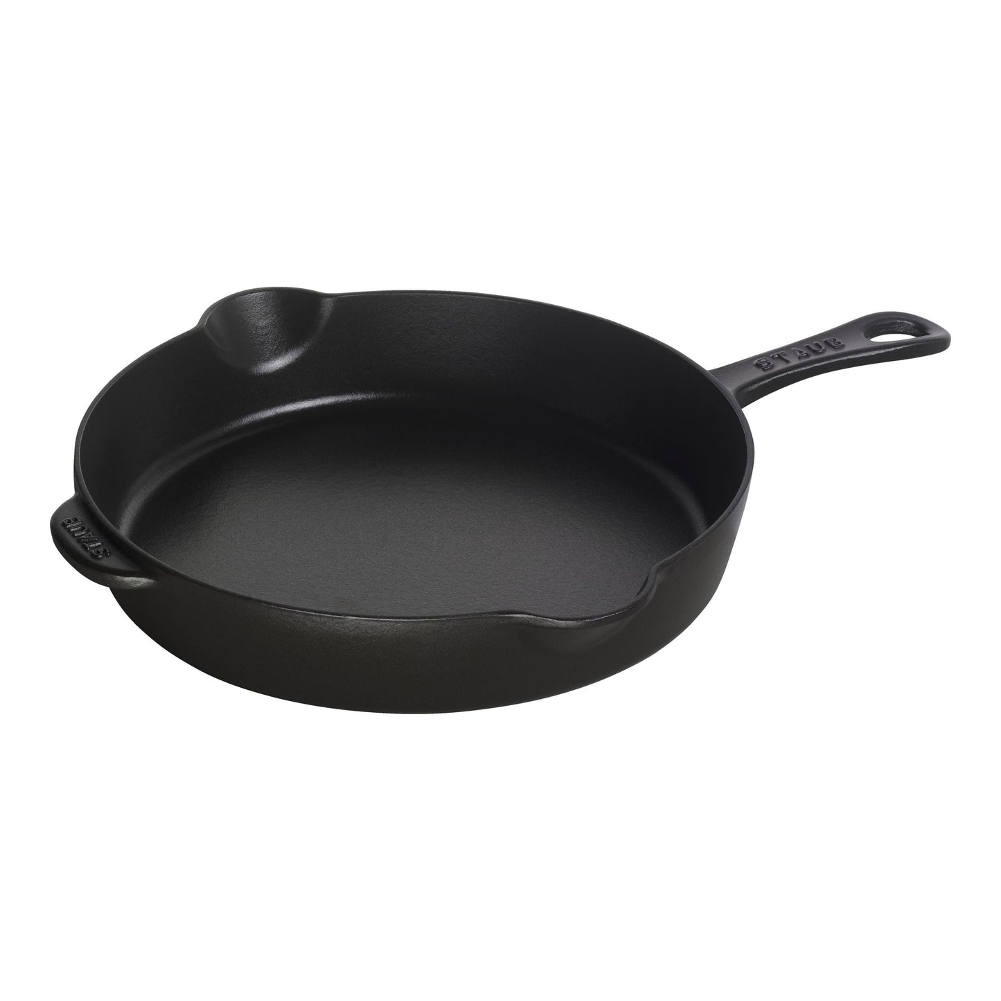 STAUB Pans 28 Cm / 11 Inch Cast Iron Traditional Deep Frypan, Black