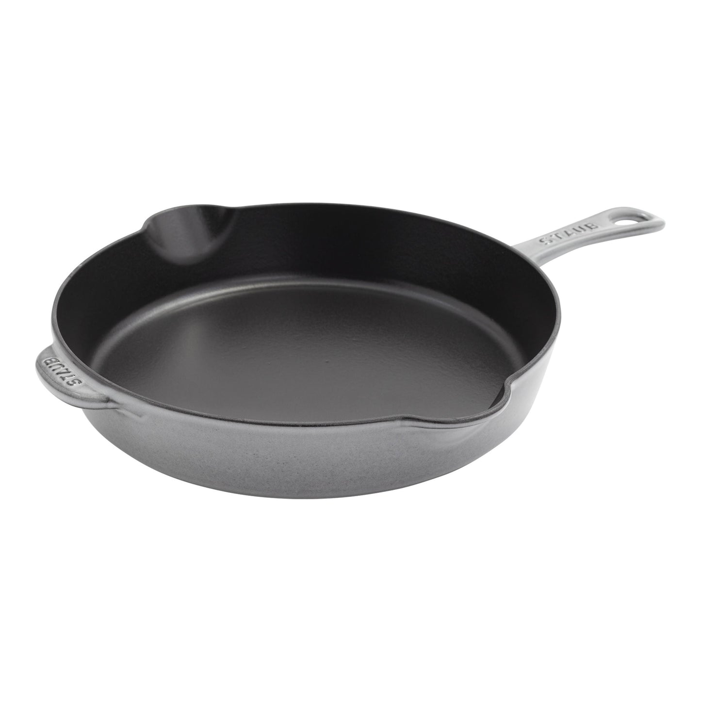 STAUB Pans 28 Cm / 11 Inch Cast Iron Traditional Deep Frypan, Graphite-Grey