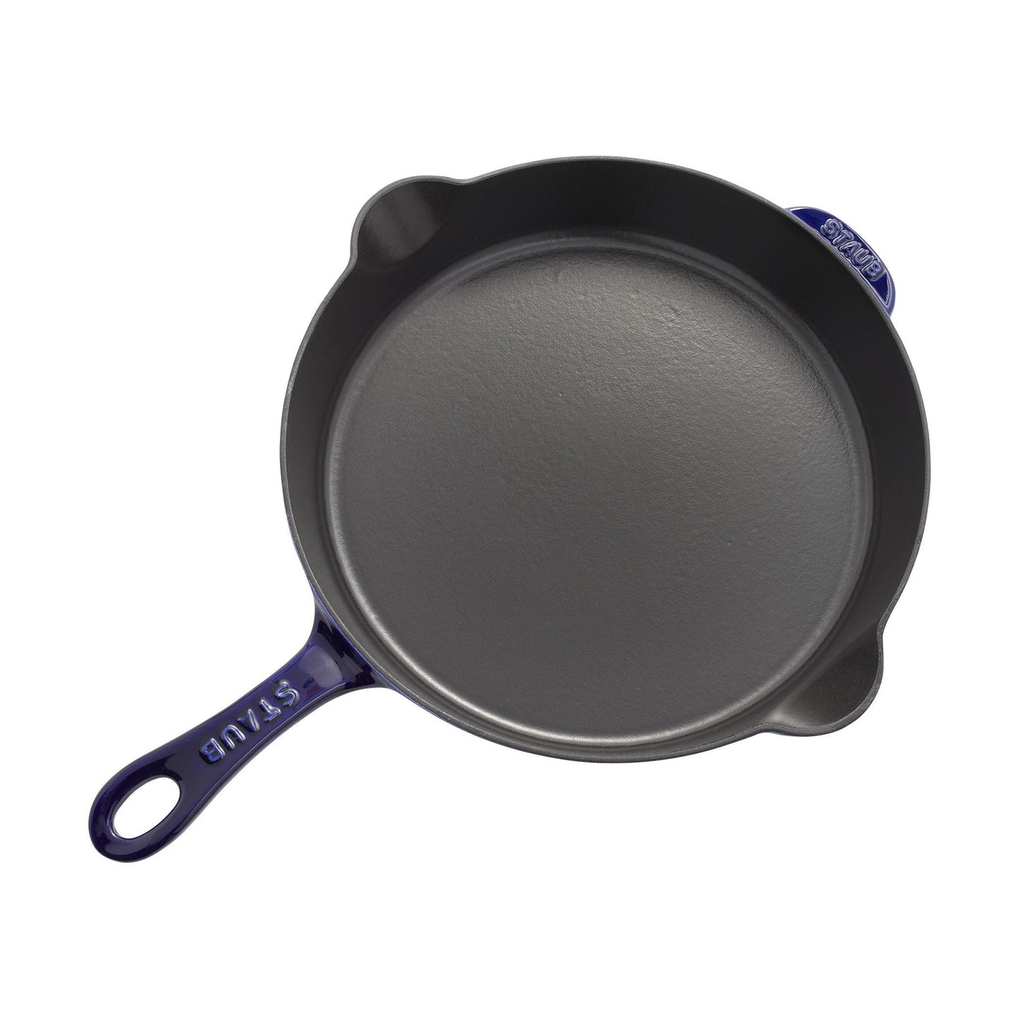 STAUB Pans 28 Cm / 11 Inch Cast Iron Traditional Deep Frypan, Dark-Blue
