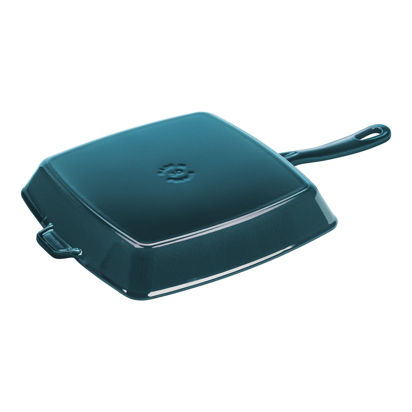 STAUB Grill Pans 30 Cm Cast Iron Square American Grill, La-Mer