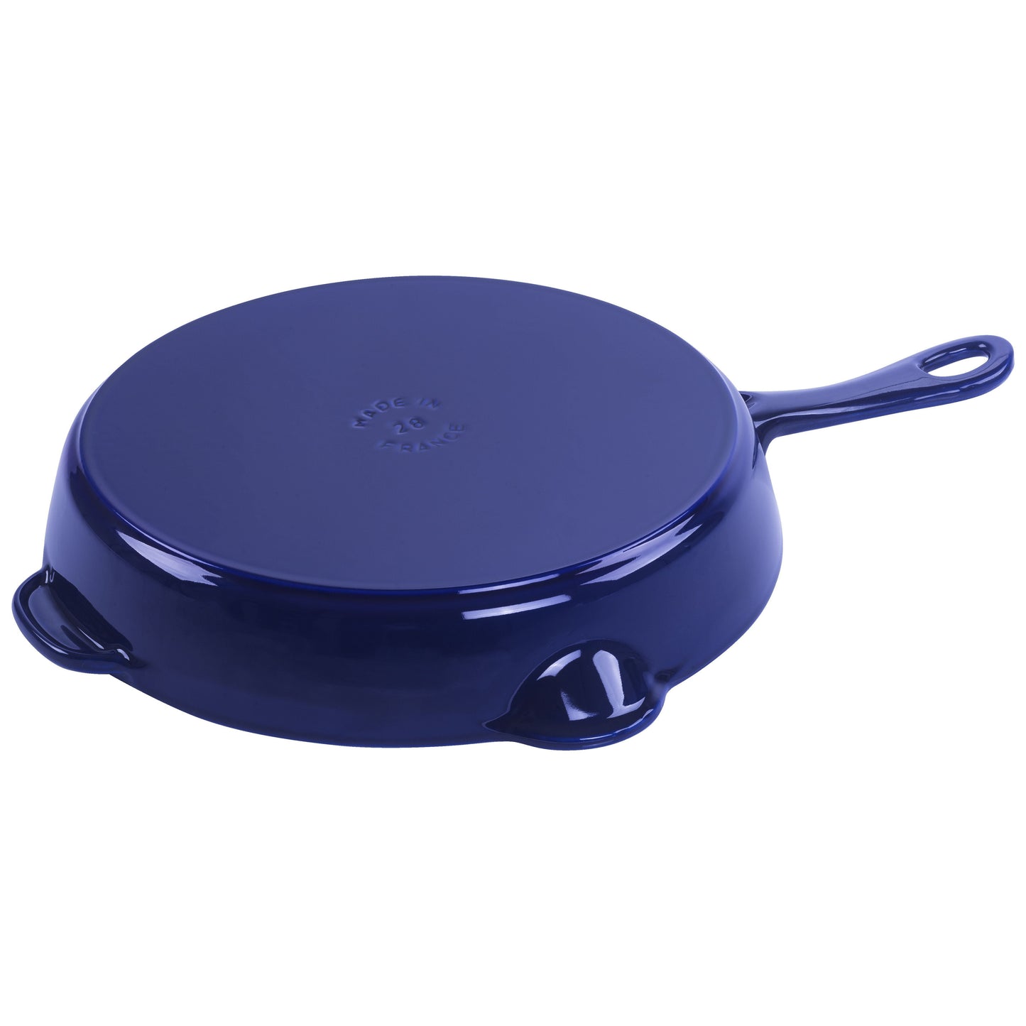 STAUB Pans 28 cm / 11 inch Cast Iron Traditional Deep Frypan, Dark-Blue