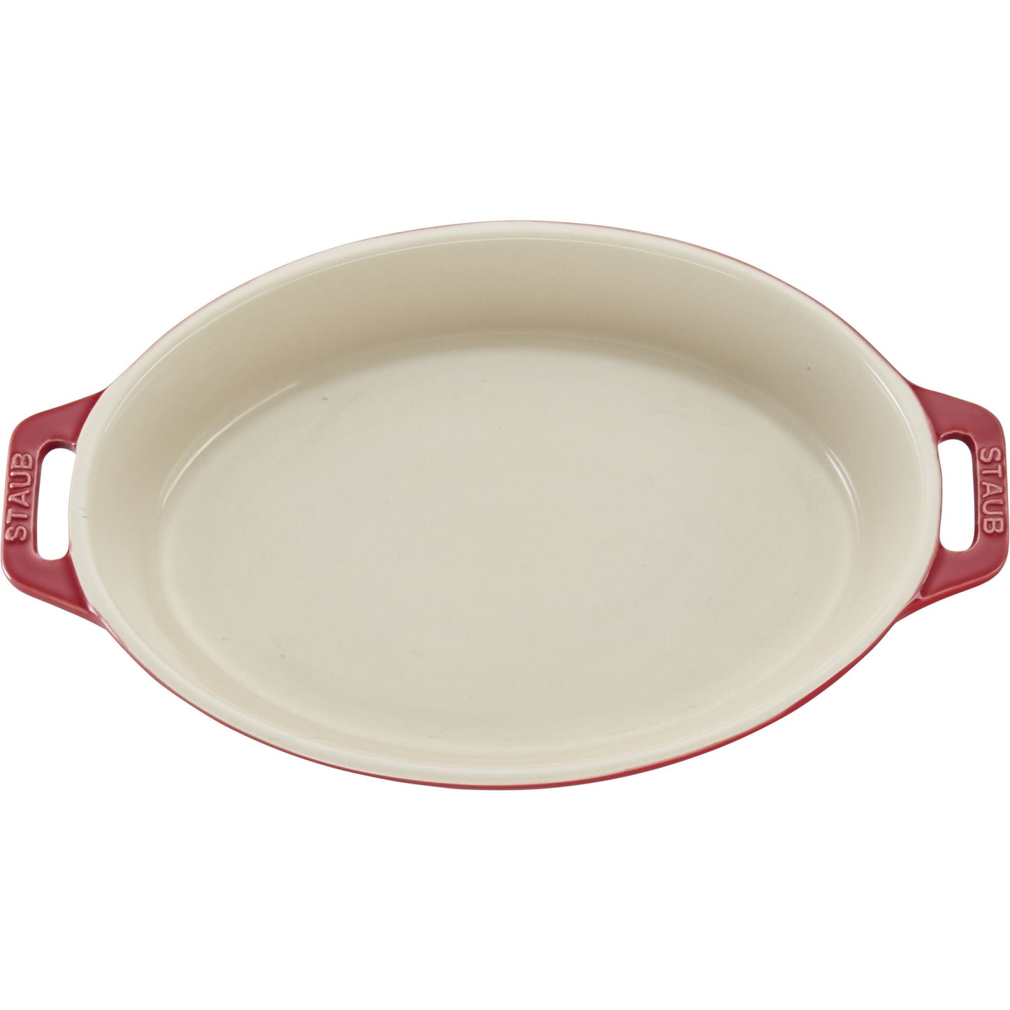 STAUB Ceramique 2 L Ceramic Oval Oven Dish, Cherry